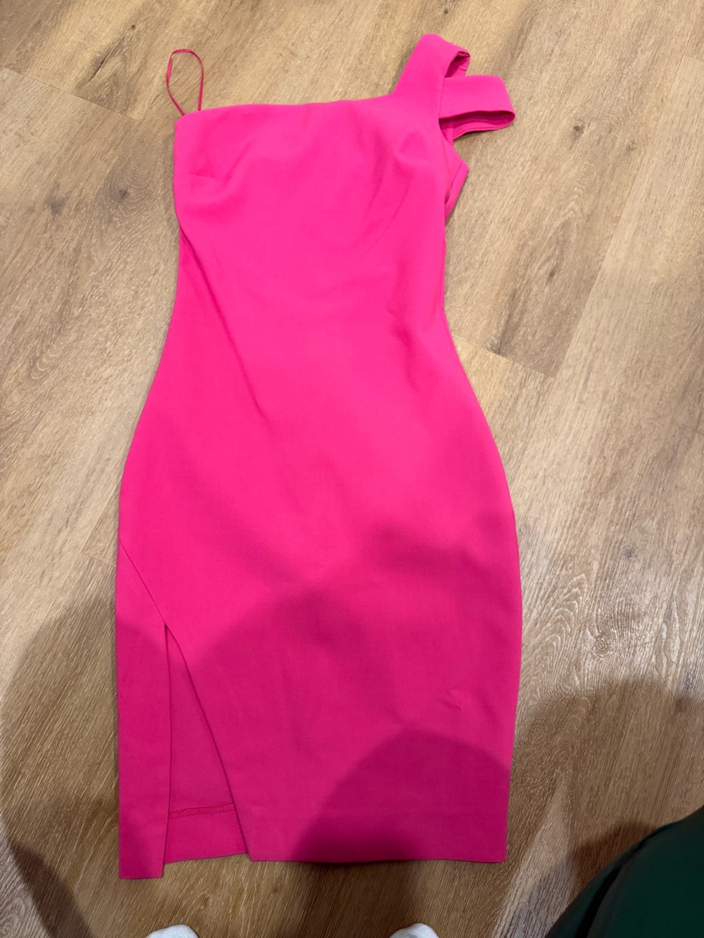 Likely Hot Pink One-Shoulder Sheath Dress